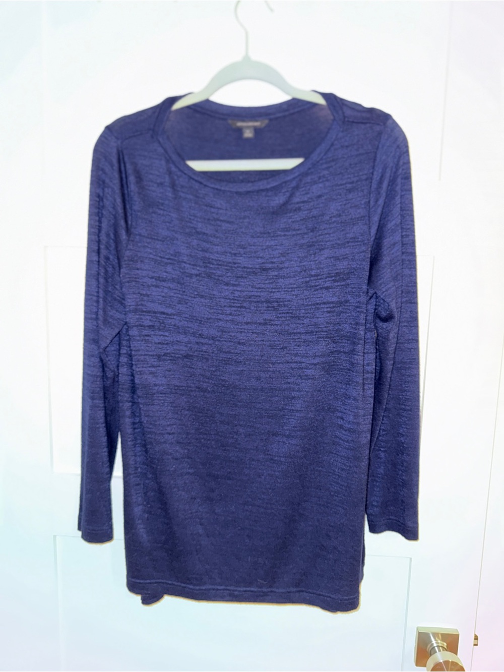 Banana Republic Long Sleeve Crewneck Top - Navy